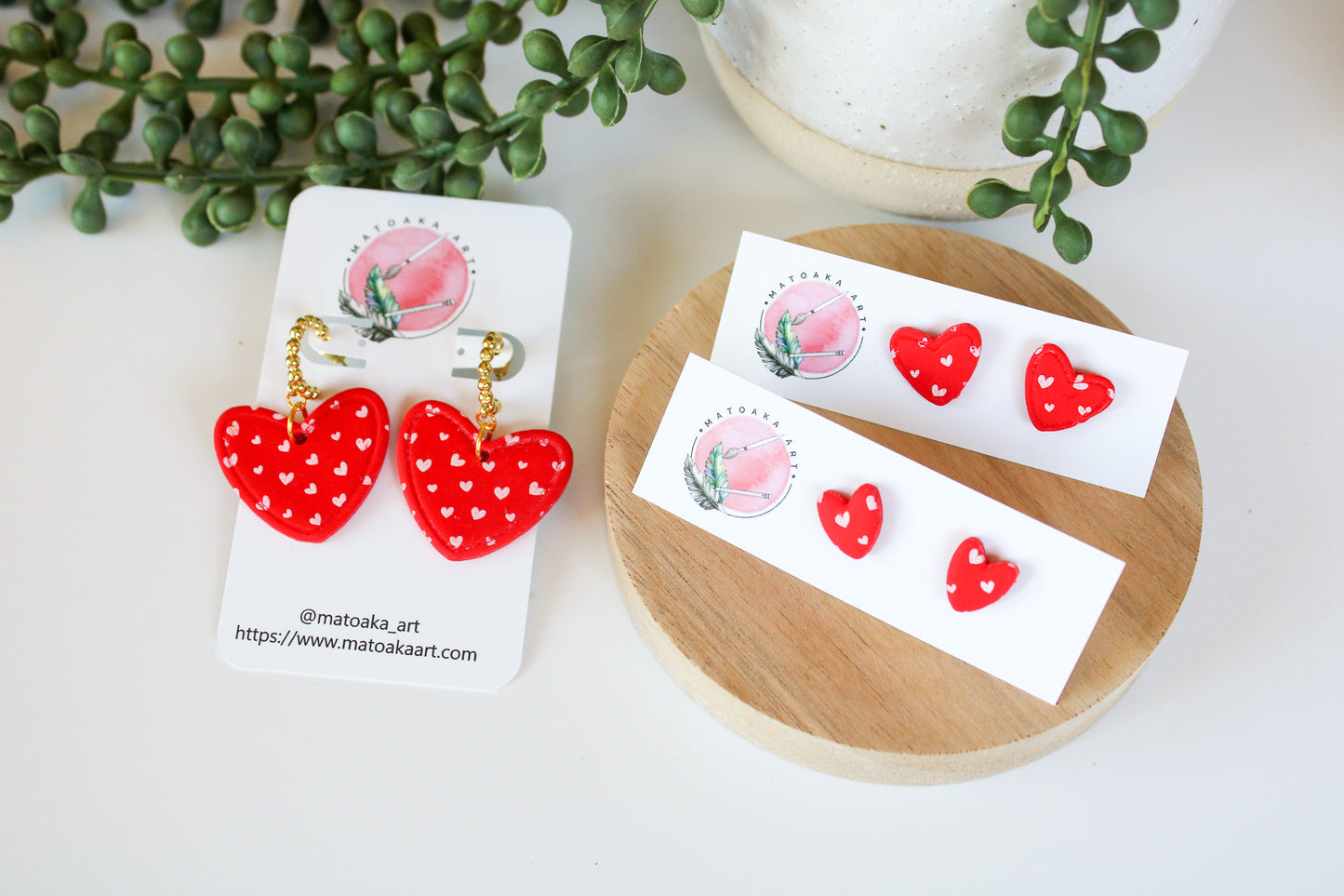 Polka Dot Heart Collection - 3 Pack